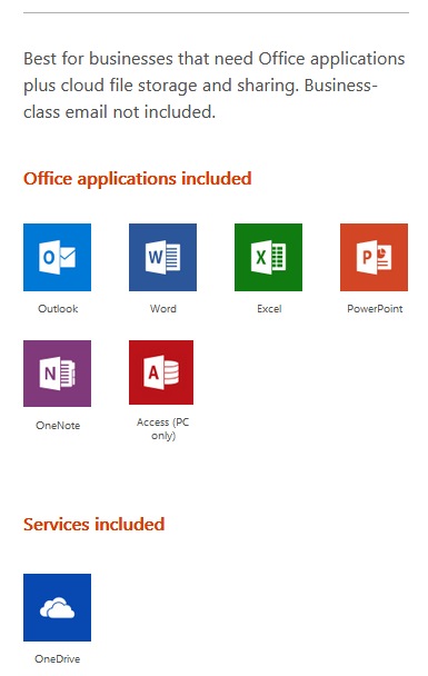 Microsoft Office 365 for business | Office 365 packs | Office365 for business Packs 2