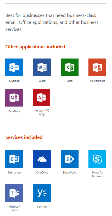 Microsoft Office 365 for business | Office 365 packs | Office365 for business Packs 4