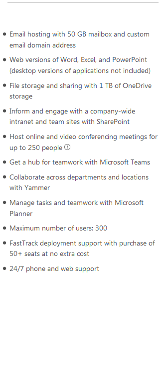 Microsoft Office 365 for business | Office 365 packs | Office365 for business Packs 7
