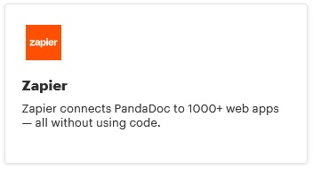 אינטגרציה-בין PandaDoc-עם-שירותים-ומערכת CRM Zapier