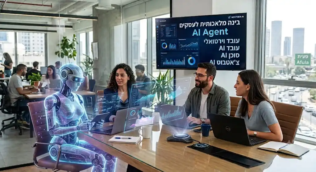 עובד AI וירטואלי לעסקים, לאתרי מכירה ושירותים ותמיכת לקוחות