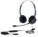 MRD-809UCDB אוזניות לנציגים טלפוניים למרכזיות ומוקדים העובדים מהבית או משלוחה וירטואלית במחשב. שתי אוזניים בחיבור USB​